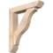 Ekena Millwork Funston Slat Smooth Bracket w/ Offset Brace, Douglas Fir, 5 1/2"W x 26"D x 30"H BKT0604X26X30FST06SDF - alternate 1